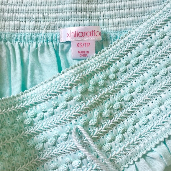 Tiffany Blue Off Shoulder Dress - Picture 6 of 11